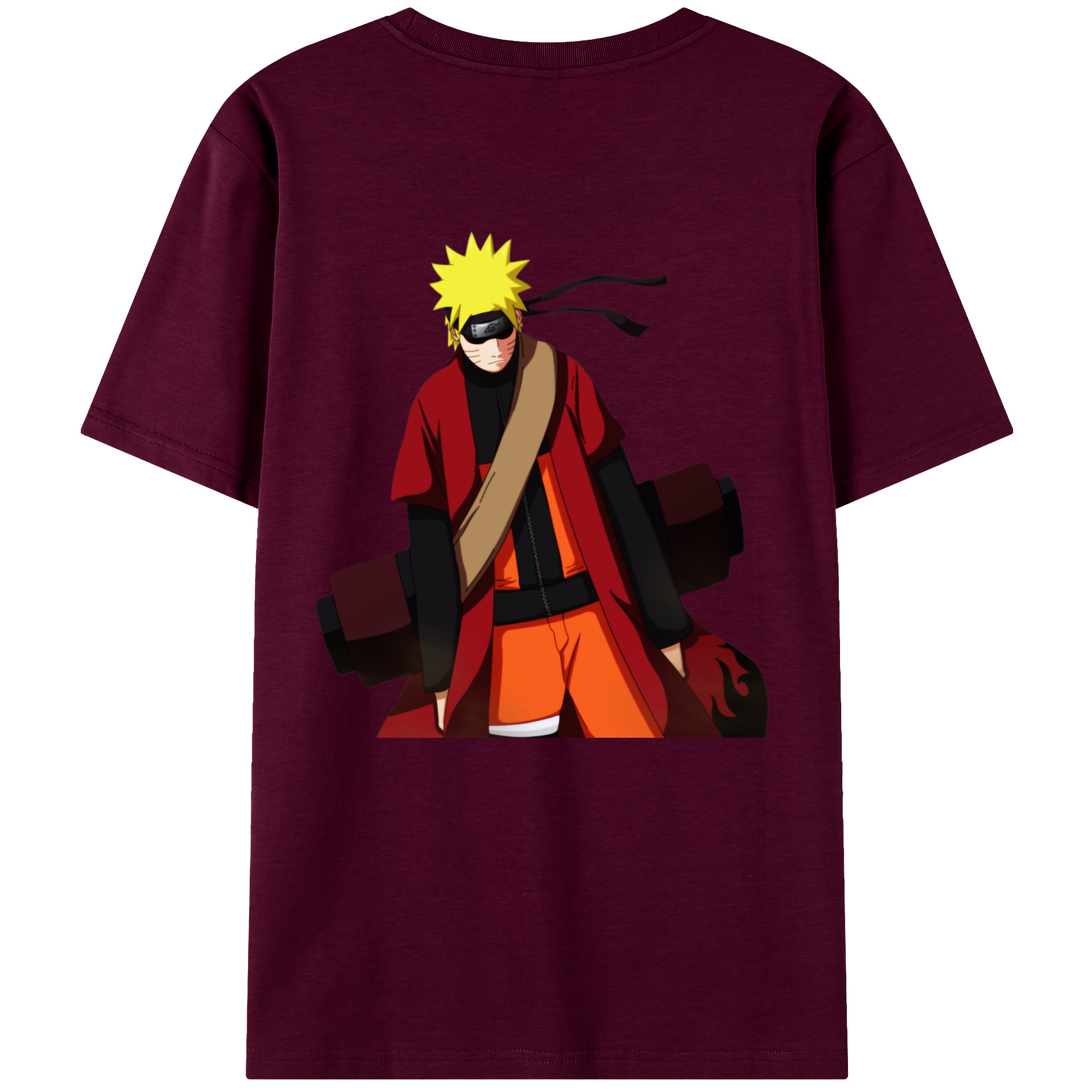 （画像用） NARUTO -ナルト- うずまき ナルト Uzumaki Naruto レディース半袖Tシャツ(バックプリント)
